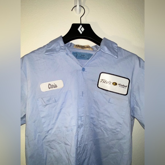NWOT | Tito's Vodka | Workwear Styled Cintas Button Up | Short Sleeve | Large - Picture 3 of 8